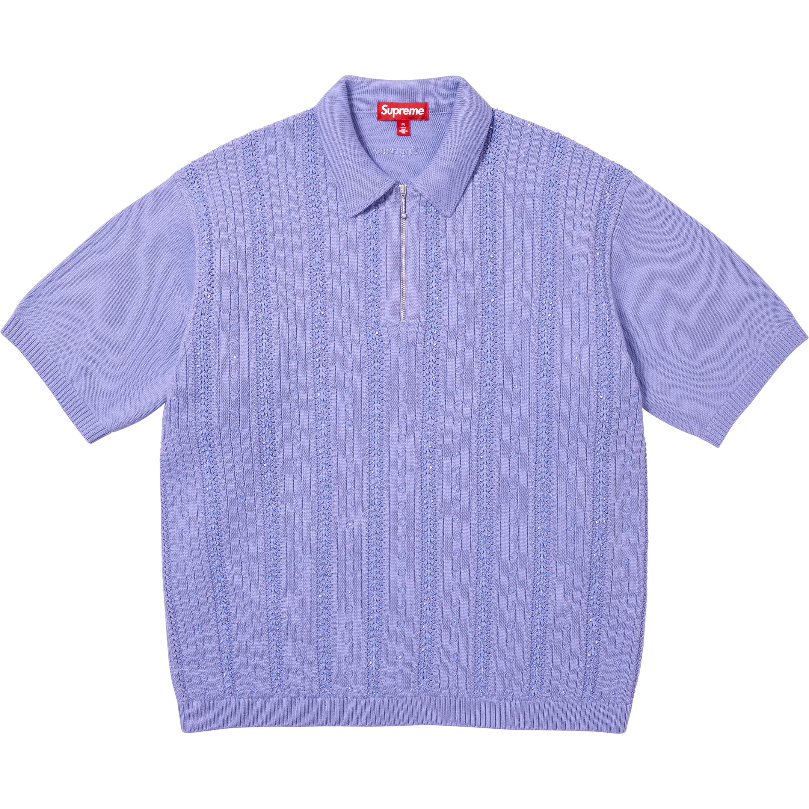 Beaded Zip Polo view 4